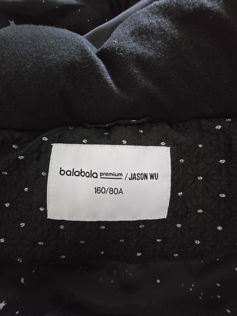 balabala premium x JASON WU Polka Dot Hooded Long Puffer Coat Jacket 160/80A - Picture 6 of 16
